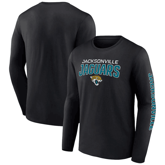 Men's Black Jacksonville Jaguars Go The Distance Long Sleeve T-Shirt